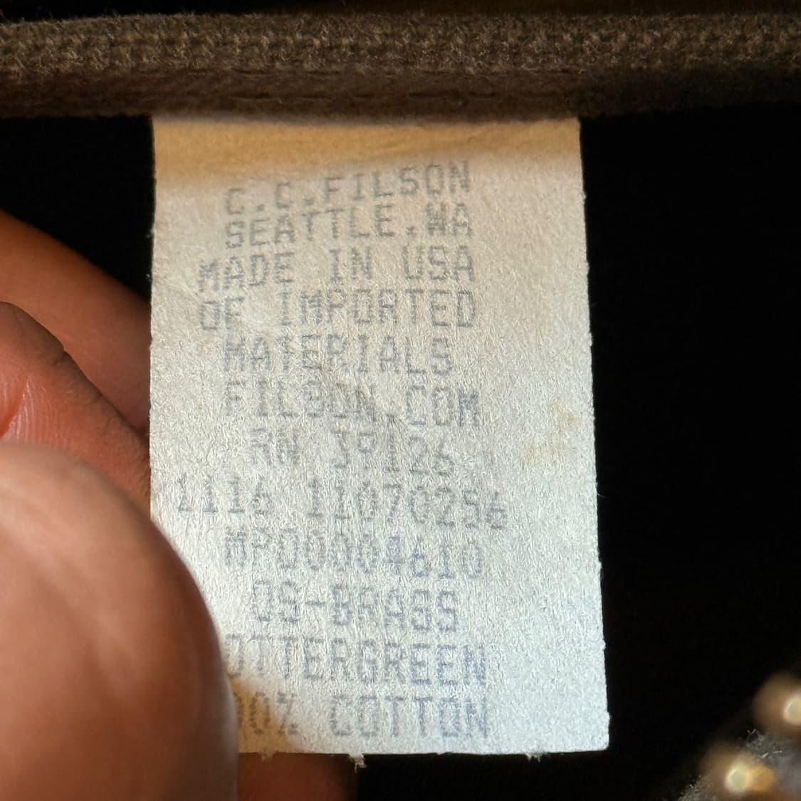 필슨 256 오터그린 MADE IN USA 상품이미지10