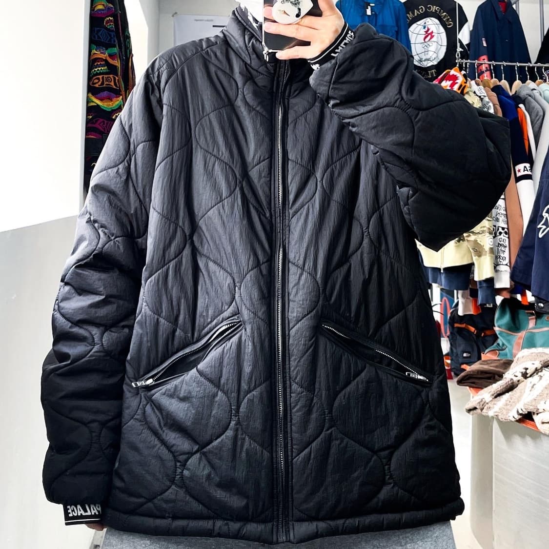 팔라스 17F/W AQ 블랙 퀼팅 점퍼 상품이미지1