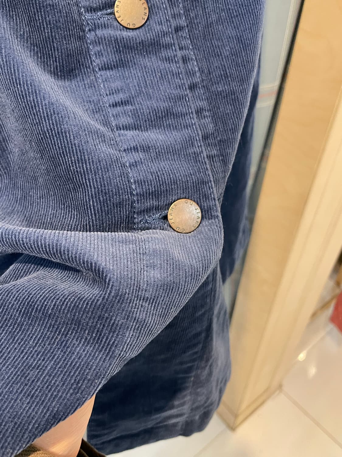 일본빈티지 코듀로이 버튼롱스커트 (24) 상품이미지2