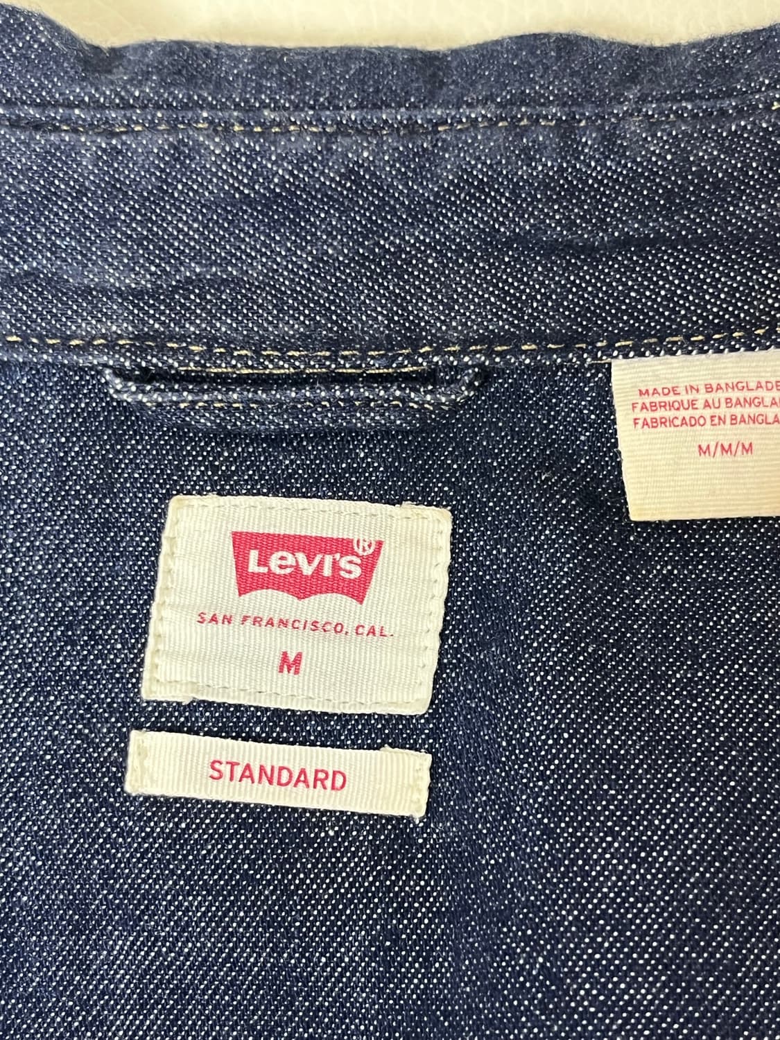 리바이스 바스토우 웨스턴 셔츠 데님셔츠 m 사이즈 판매합니다. 상품이미지4