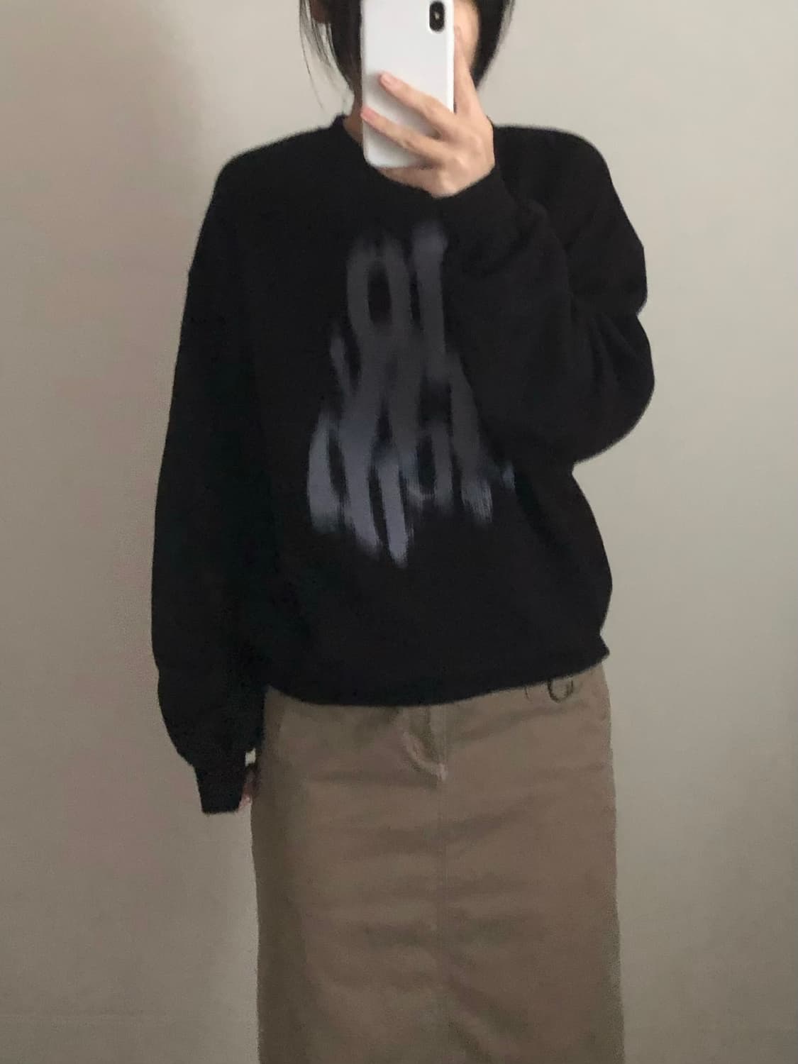 슬로우애시드 프린팅 맨투맨 상품이미지1