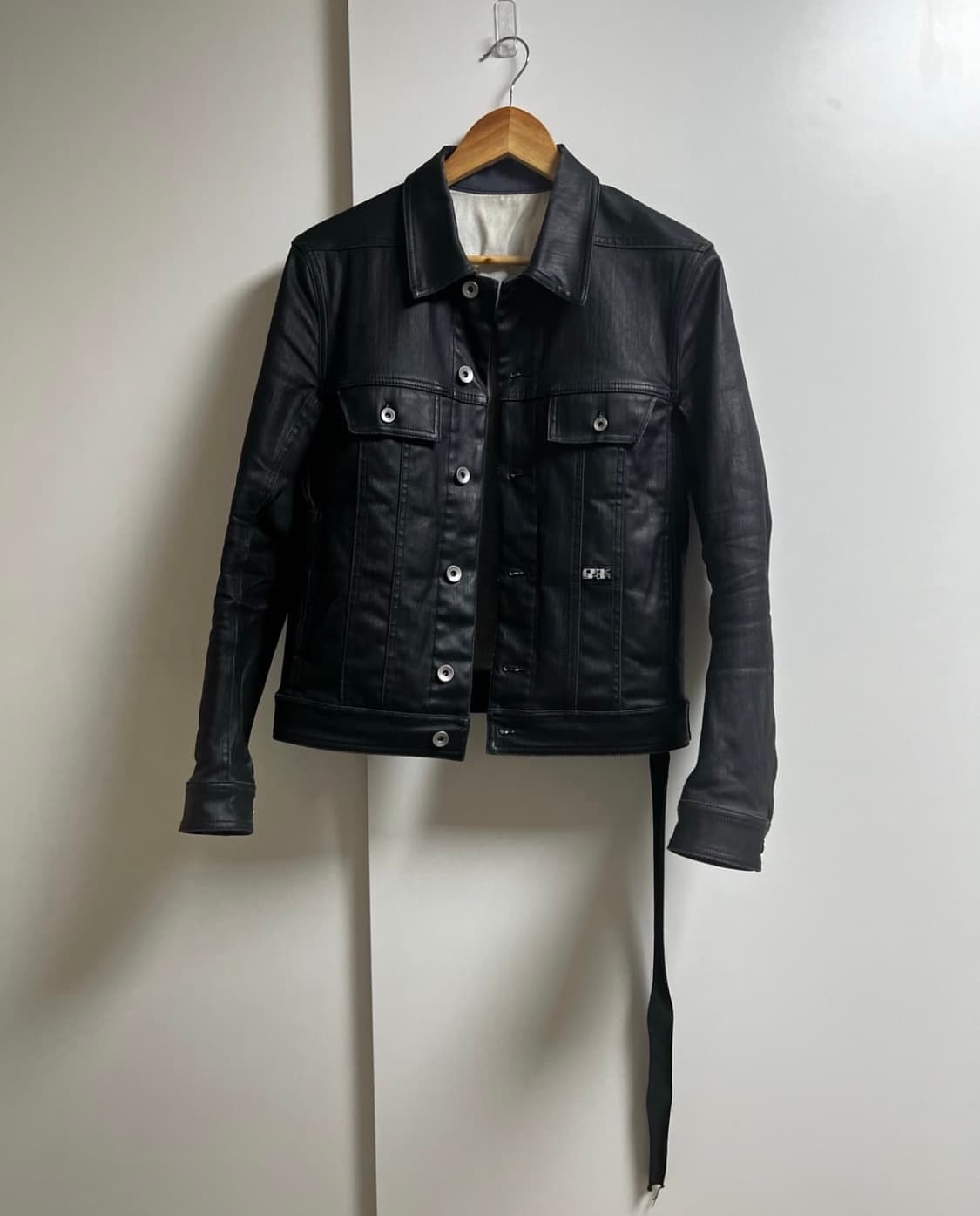 릭오웬스 다크쉐도우 코팅 코티드 트러커 자켓 삽니다 상품이미지1