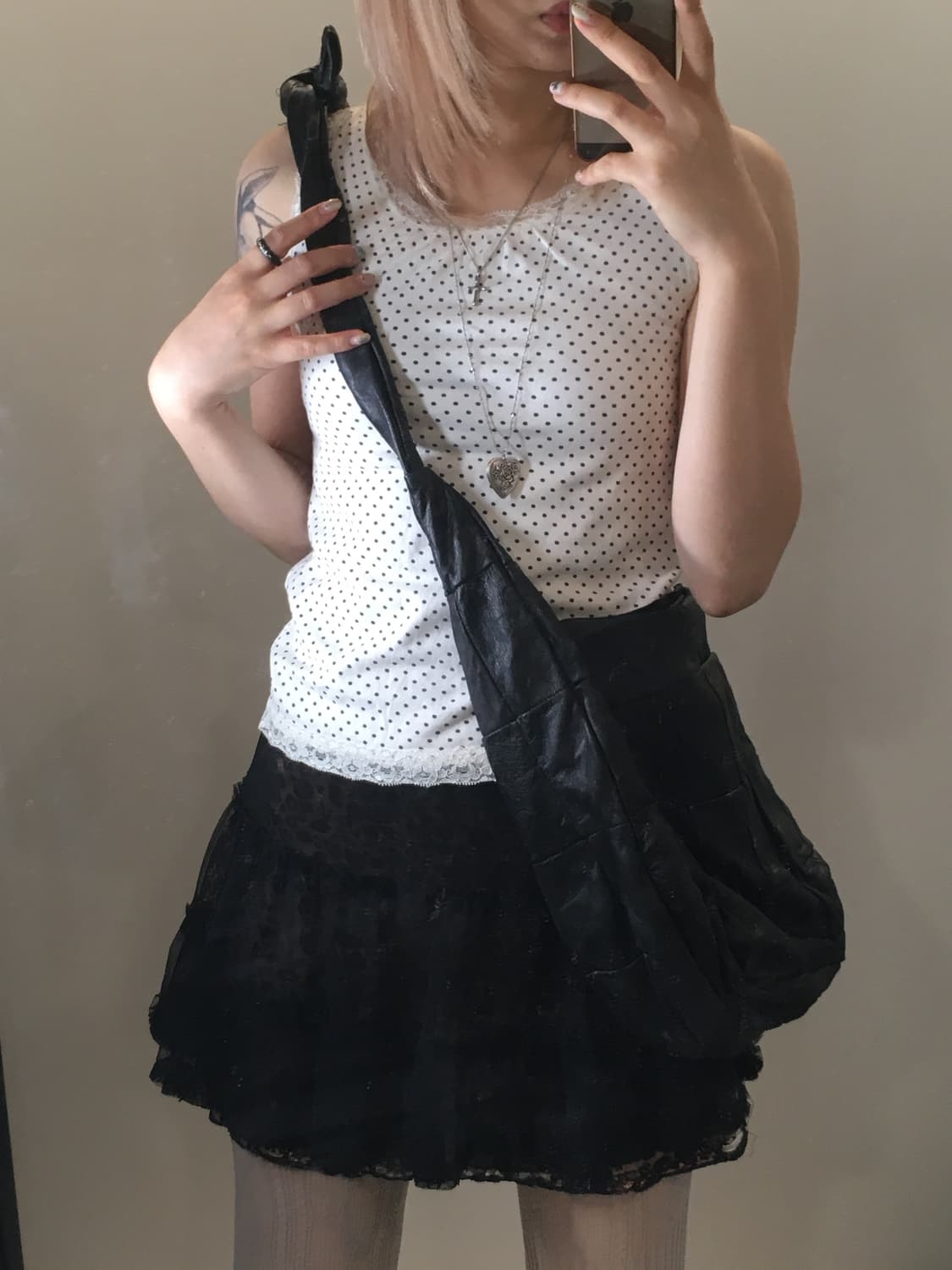 jpn vintage ivory dot sleeveless 상품이미지2