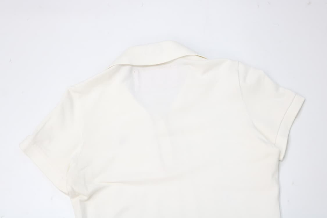 아베크롬비 핑크 무스 자수 카라 반팔티셔츠 (M) 상품이미지8