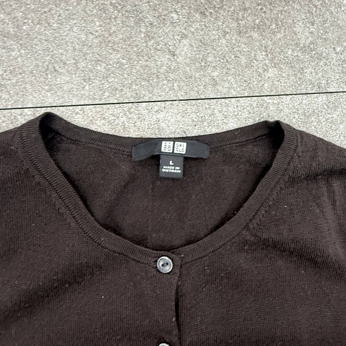 유니클로 브라운 가디건 상품이미지5