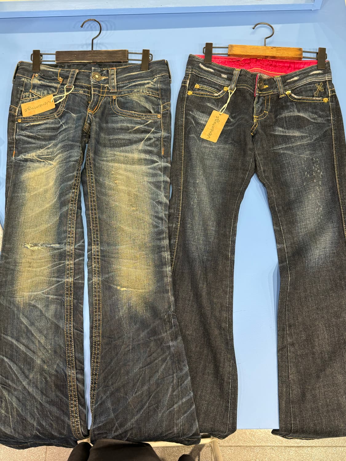 Y2K 일본빈티지 데님팬츠 일괄9장 상품이미지4