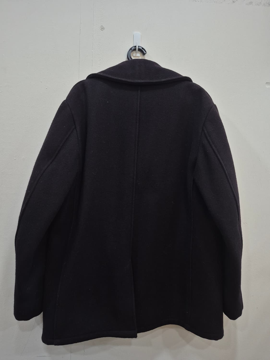 Schott 740N 오리지날 해군 멜톤울 퀄팅 피코트 남성 100105 상품이미지2