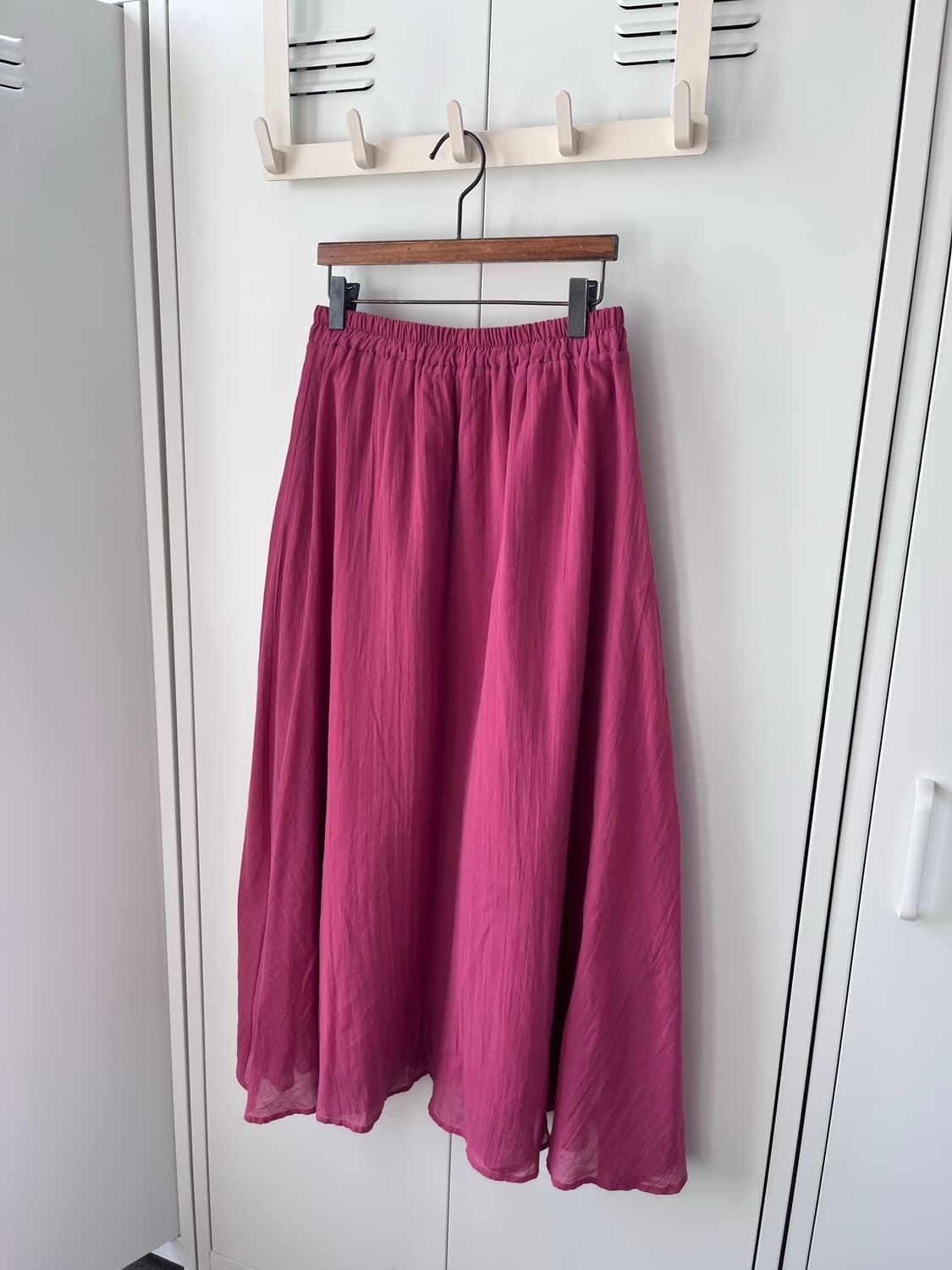 Vintage 하구미 핫핑크 롱 스커트 상품이미지1