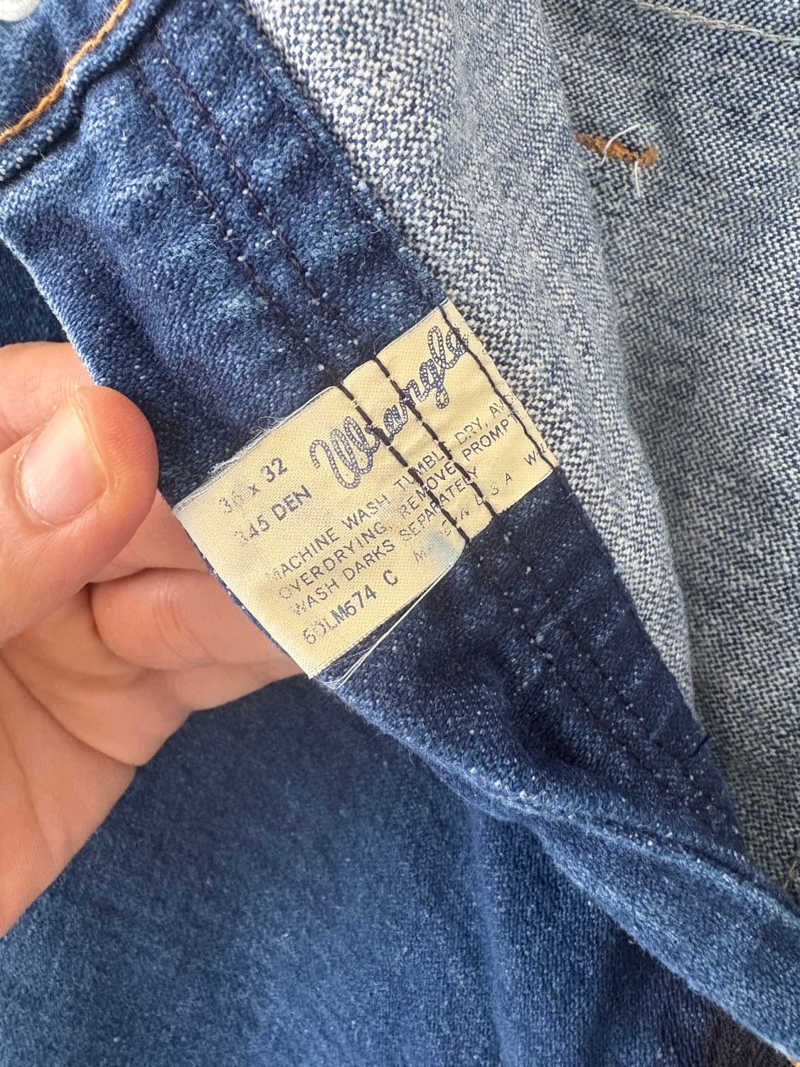 70-80's Wrangler 345 Den Denim pant 상품이미지5