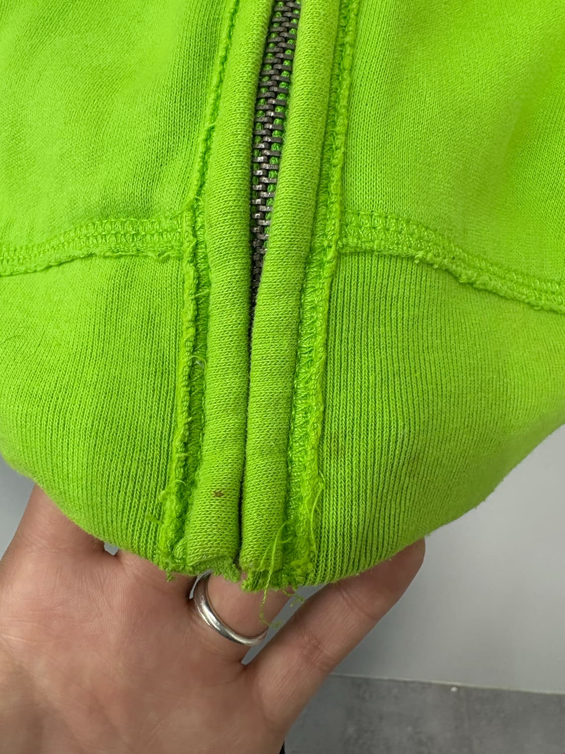 홀리스터 라임그린 울프죠 후드집업 A2903 상품이미지7