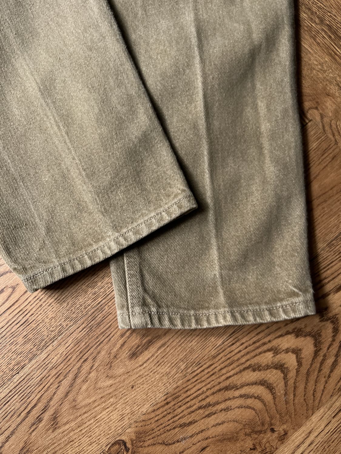 [34]90's 리바이스 550 오렌지탭 USA Made 카키 데님 팬츠 상품이미지7