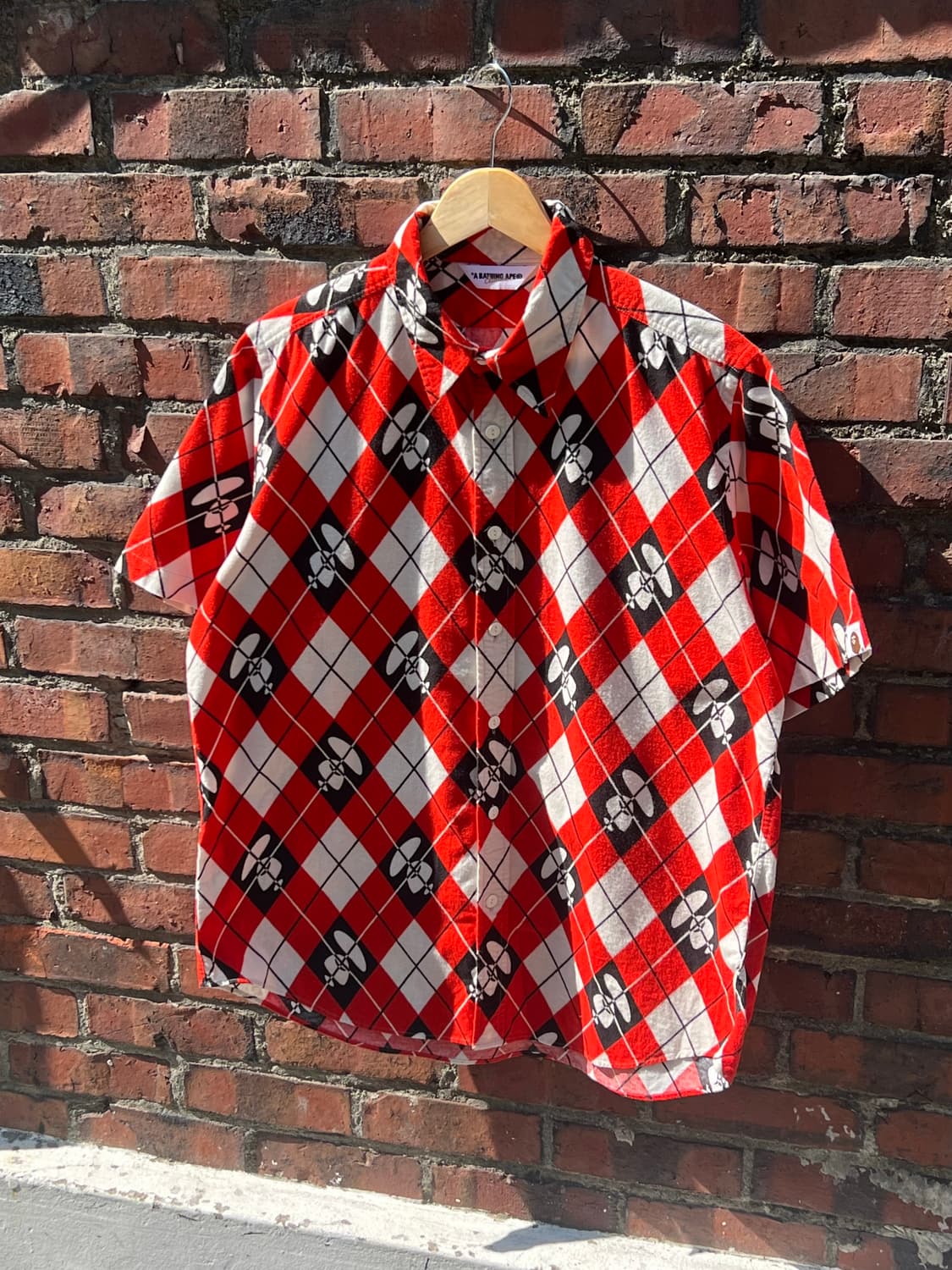 Bape Argyle Ape Shirt 상품이미지1