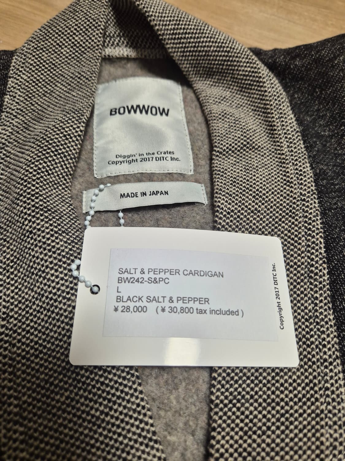 L) Bowwow 바우와우 솔트 페퍼 가디건 상품이미지3