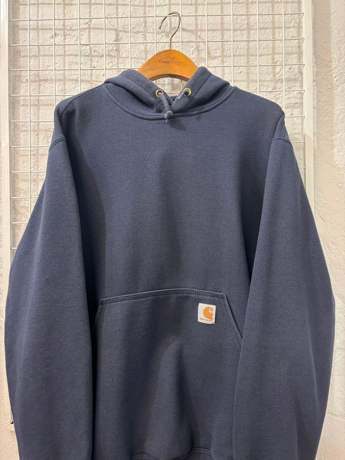 칼하트 네이비 후드티 S 상품이미지3