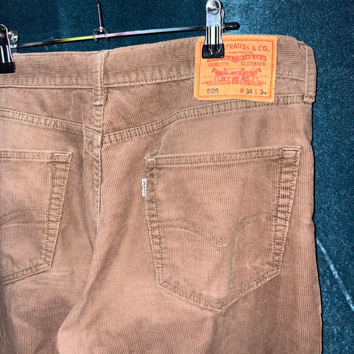 (34) 리바이스 505 코듀로이 브라운 팬츠 상품이미지4