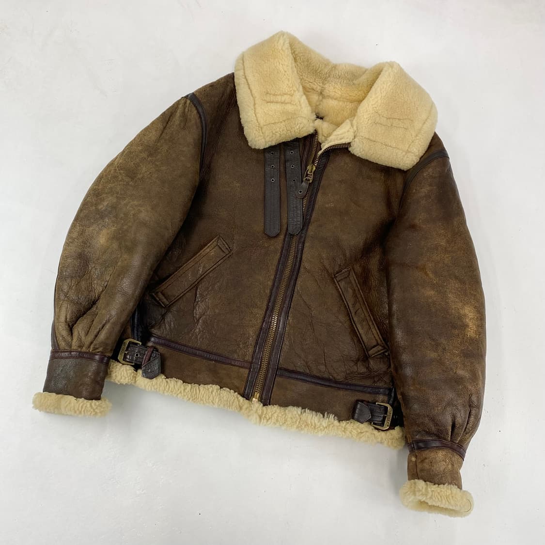 아비렉스 USA OG B-3 레더 무스탕 (100) 상품이미지1