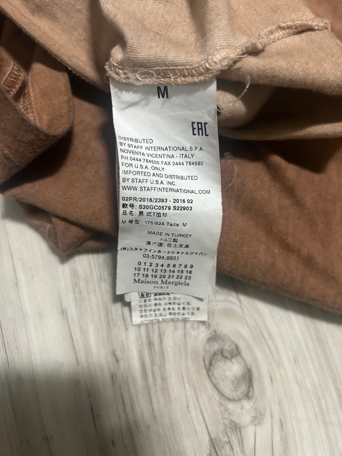 Maison margiela 16ss 가먼트다잉 티셔츠 상품이미지7