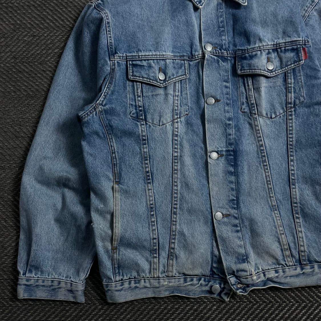 90s 빈티지 올드스쿨 데님 트러커 연청 청자켓 y 4427 상품이미지4