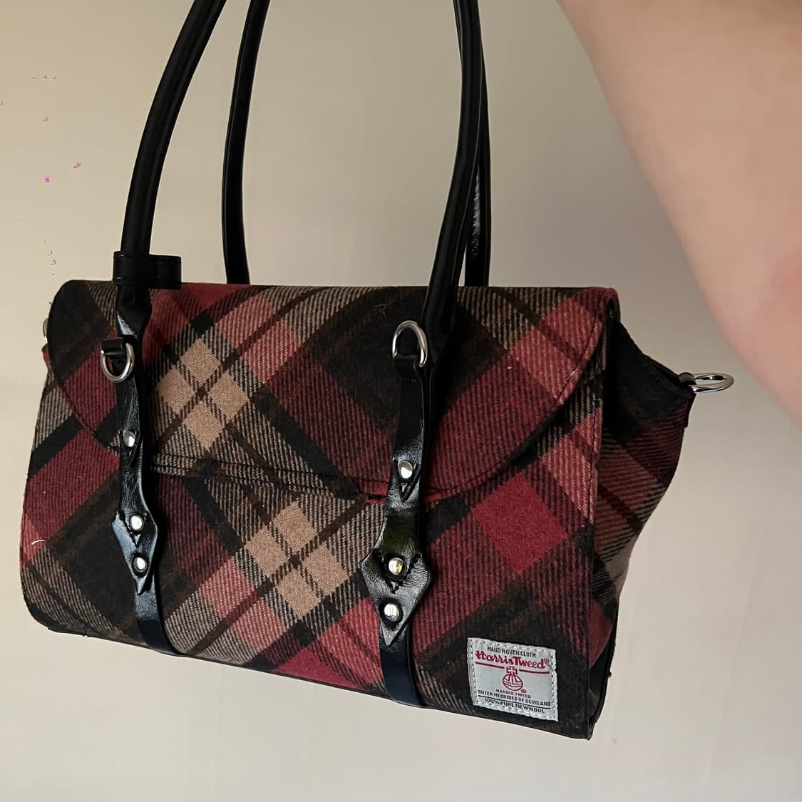 비비안웨스트우드 베티나 미디엄 해리스 트위드 핸드백 상품이미지5