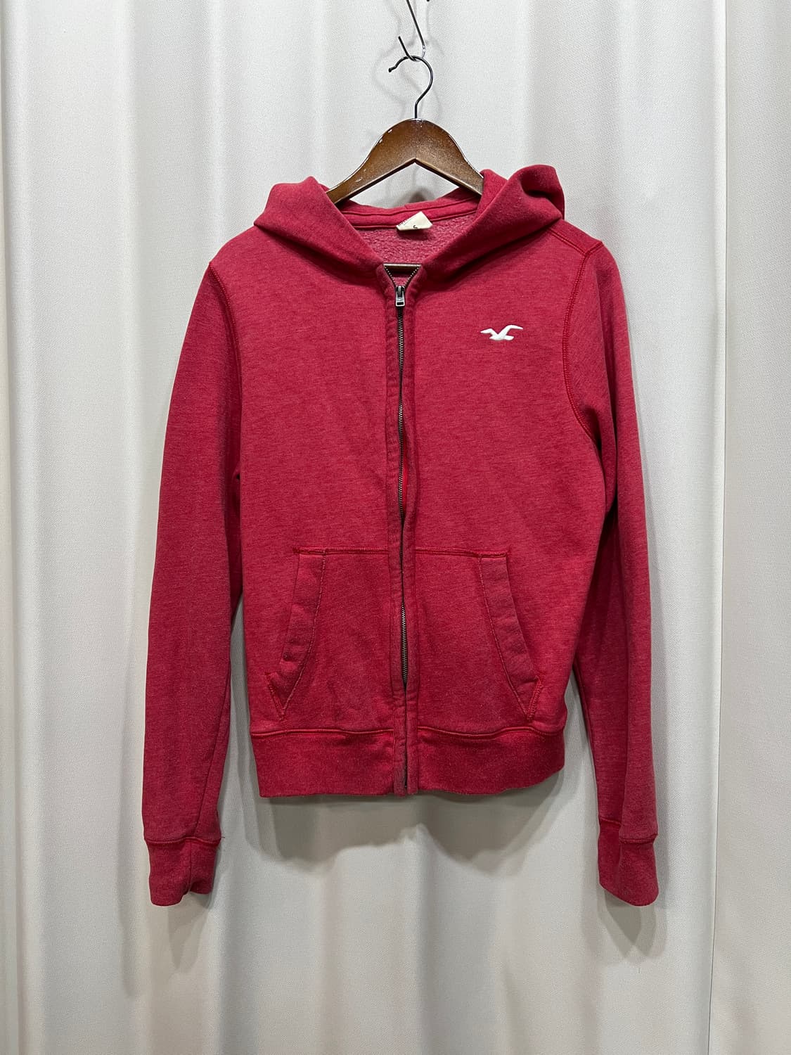 홀리스터 자수 니트 후드집업 자켓 상품이미지3