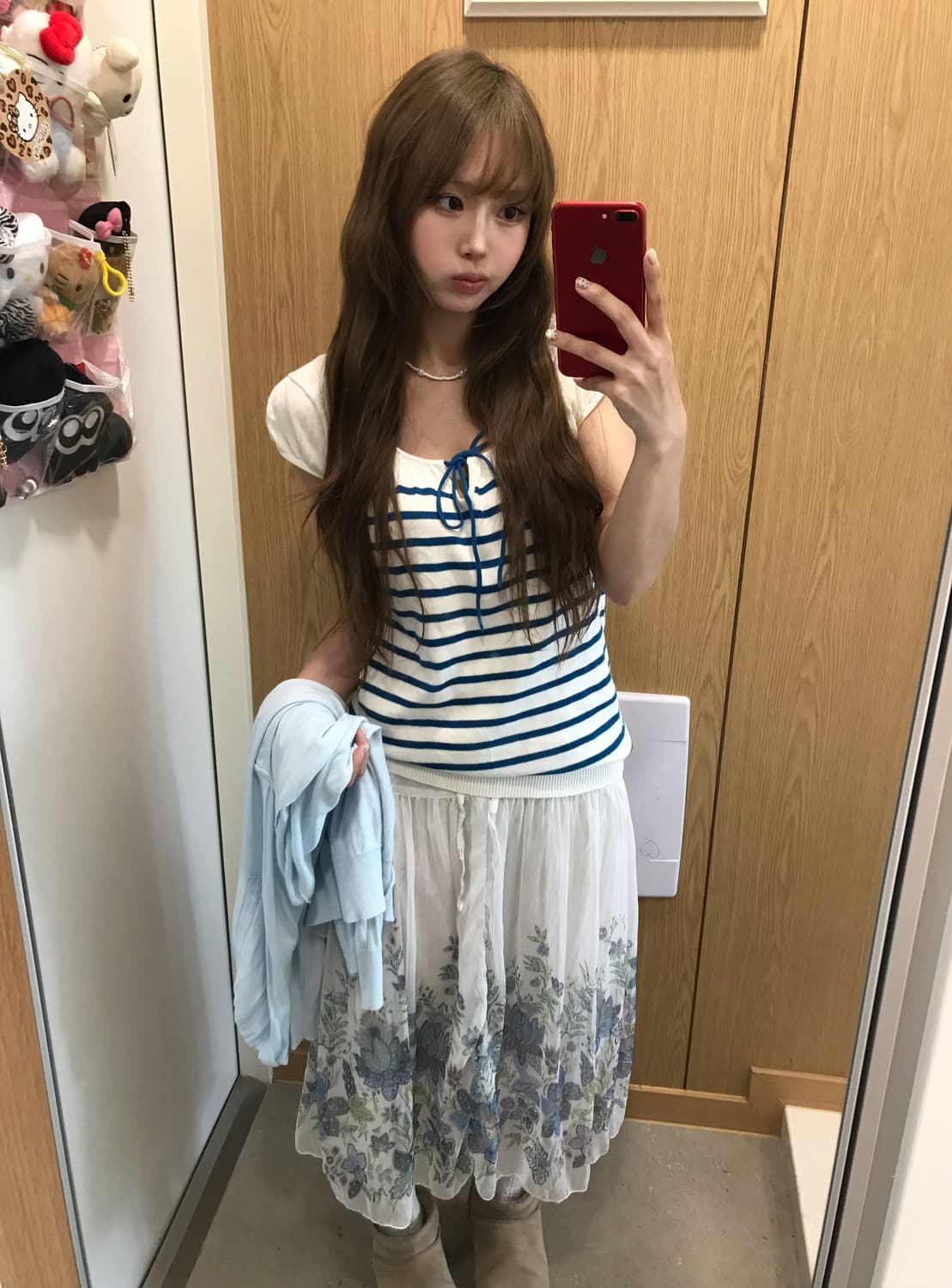 엑시즈팜 레이스 블루 페어리 플라워 하구미 모리걸 코디세트 상품이미지4