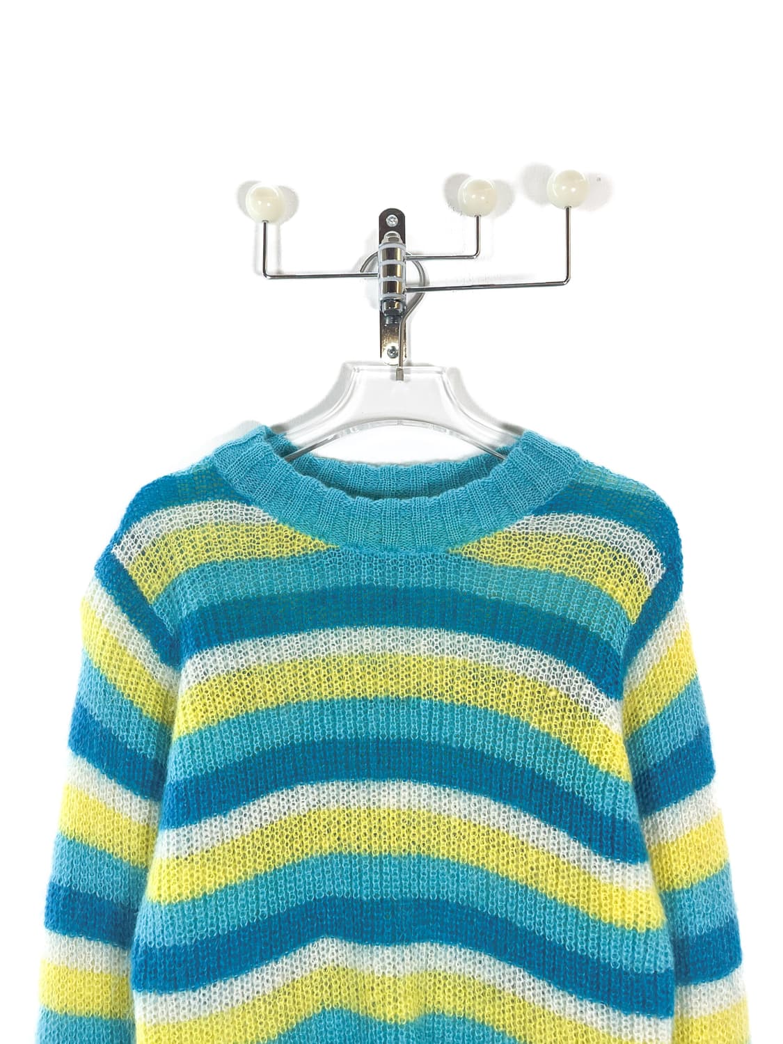 빈티지 블루 스트라이프 울 블렌드 니트 상품이미지2