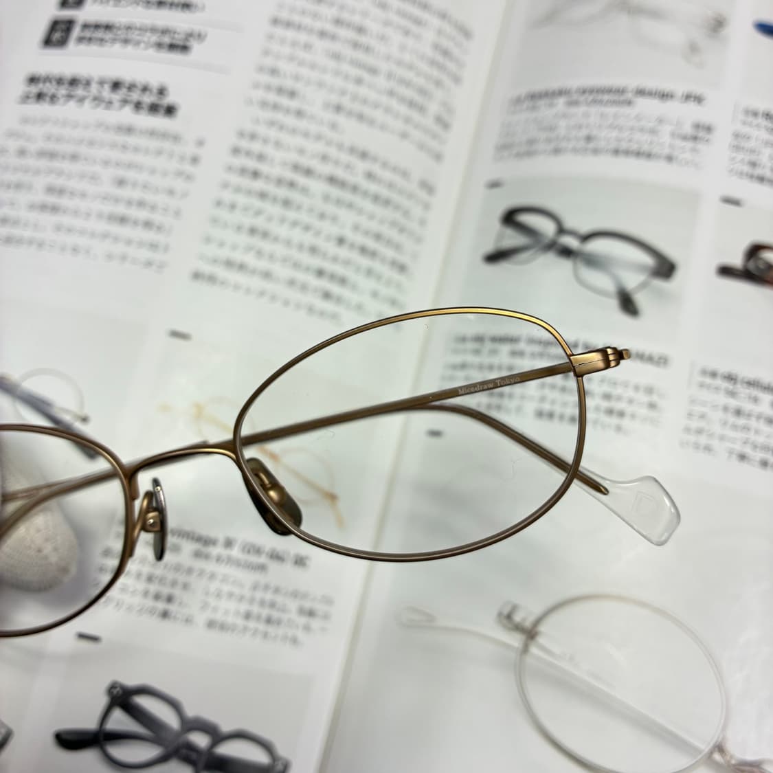 Micedraw Tokyo 마이스드로우 도쿄 무광골드 티타늄 일본 안경 상품이미지2