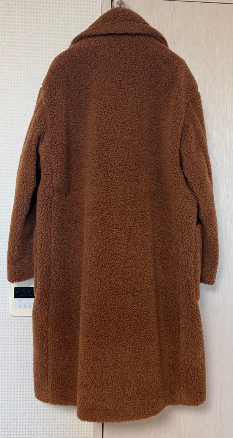테디 베어 오버사이즈 더블 코트 [브라운] L 새상품 상품이미지3