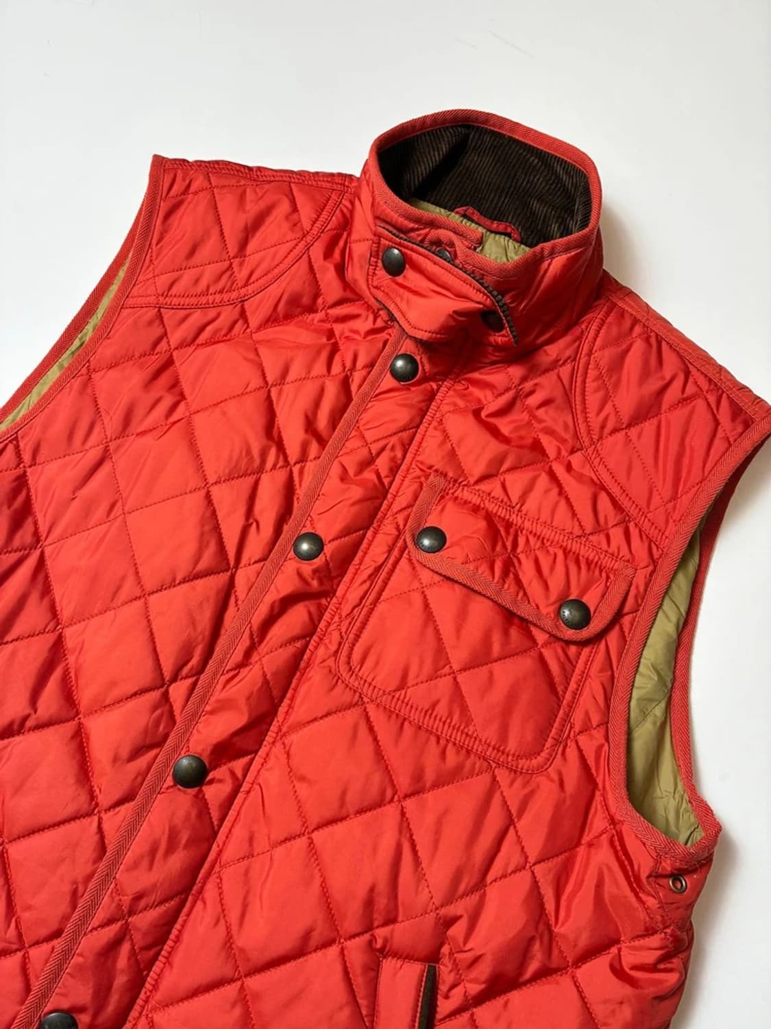 폴로 랄프로렌 00's 코듀로이 카라 퀼팅 베스트 PN8421 상품이미지2