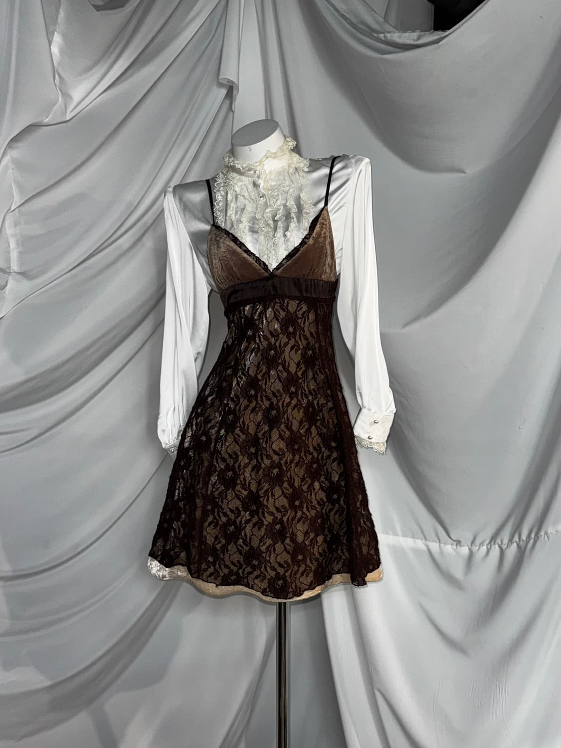 Ozz Angelo 오즈안젤로 브라운 클래식 고딕 오리엔탈 코디세트  상품이미지4