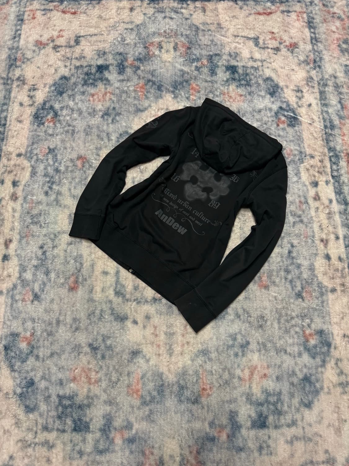 Unknown y2k lettering hoodie 상품이미지1