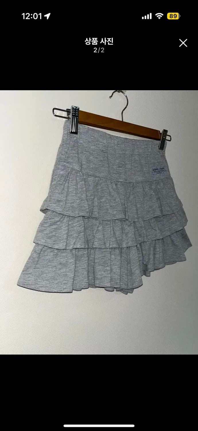 빈티지 그레이 캉캉스커트 상품이미지2