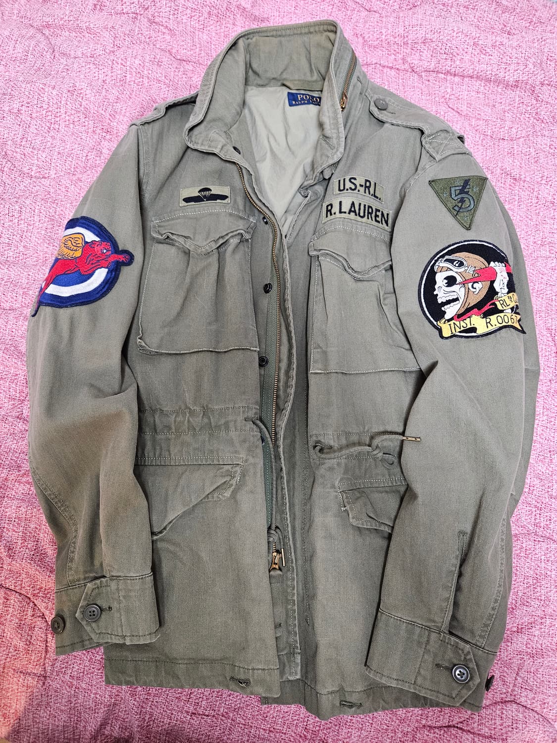 [M사이즈] 폴로 랄프로렌 M65 해골 야상 상품이미지1