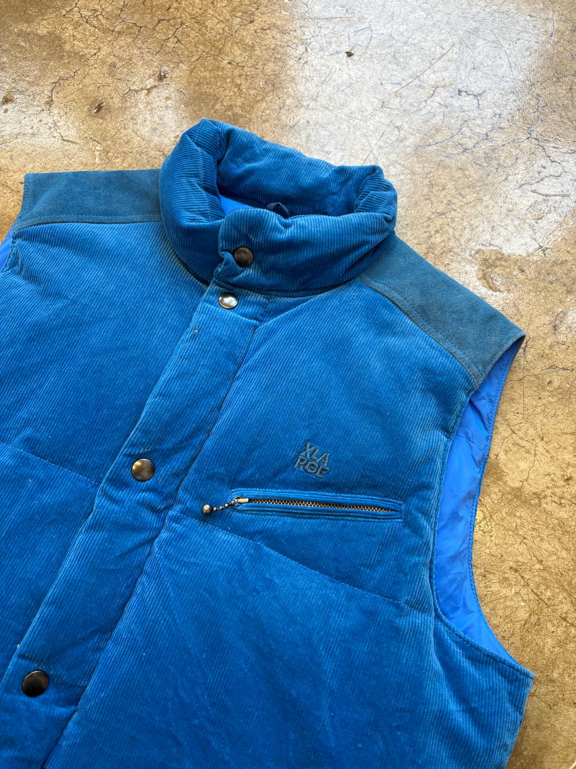 Xlarge 코듀로이 다운 패딩 베스트 상품이미지2