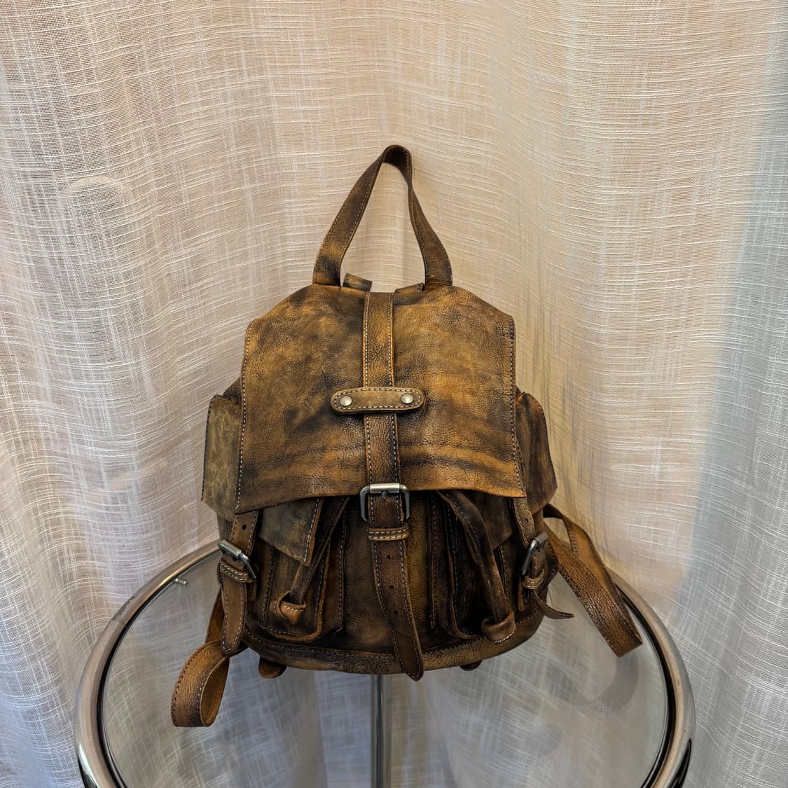 이태리 천연 소가죽 백팩     상품이미지1