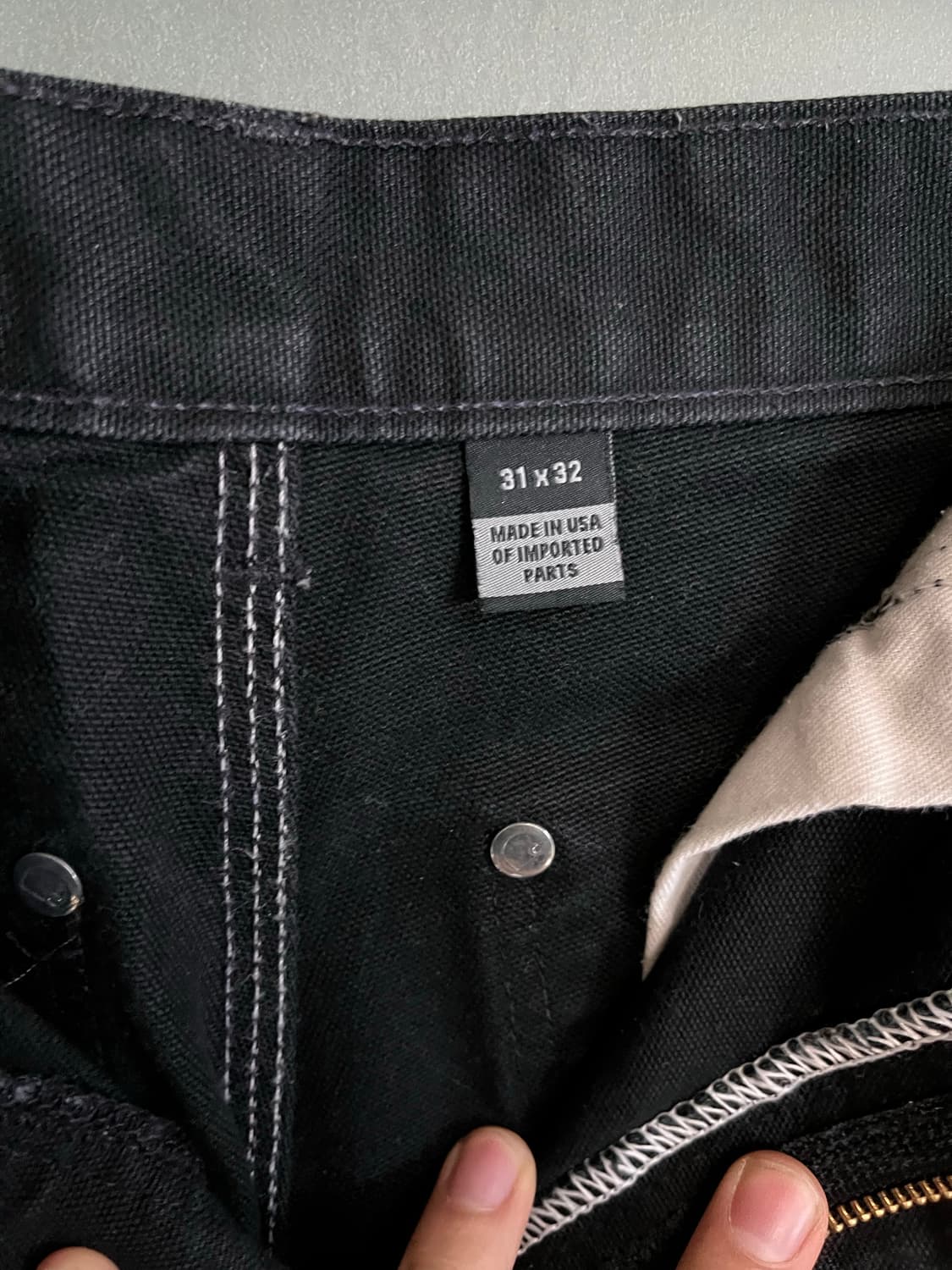 칼하트 US 더블니 블랙 31x32 상품이미지7