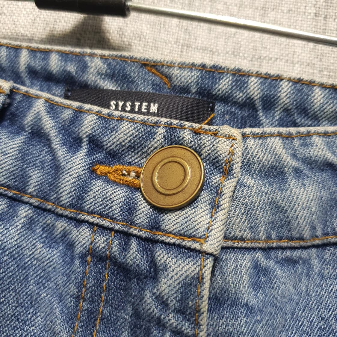 시스템 데미지 워싱 청바지  상품이미지3