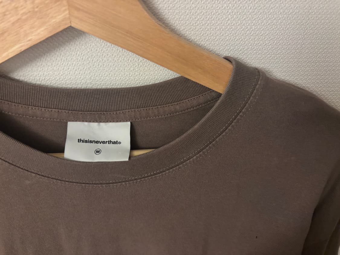 디스이즈네버댓 롱슬리브 티 M Brown 디네댓 상품이미지2