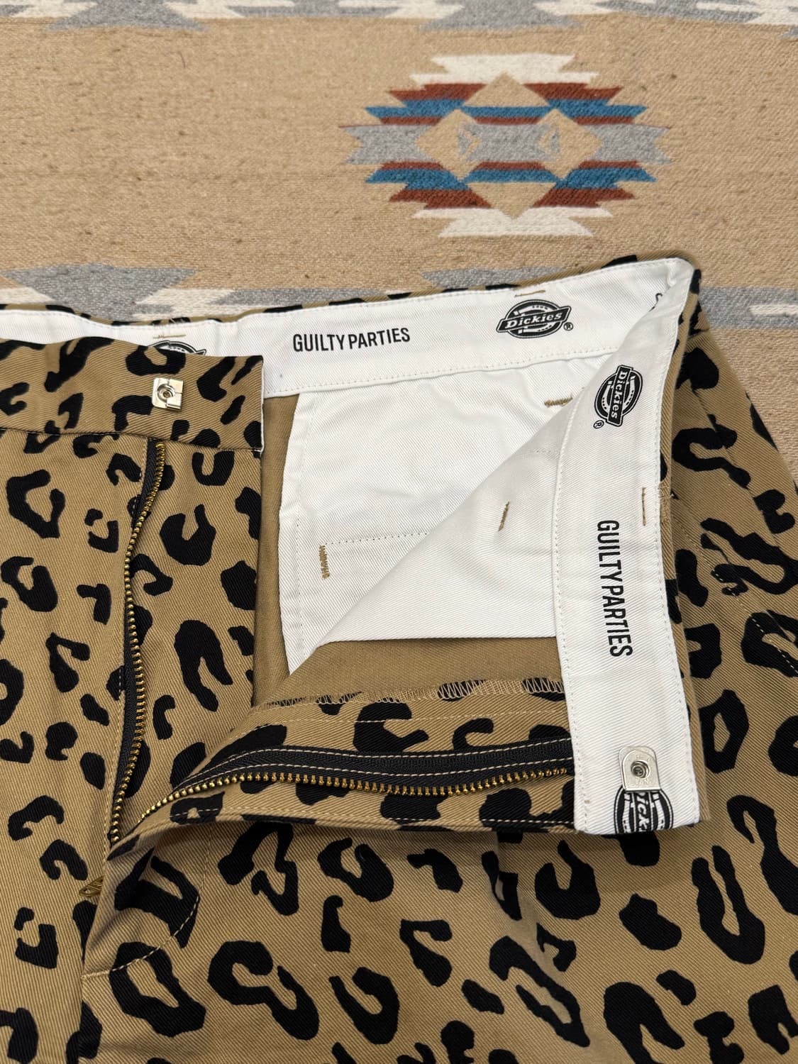 [M] 와코마리아 x 디키즈 플리티드 쇼츠 트라우저 레오파드 상품이미지3