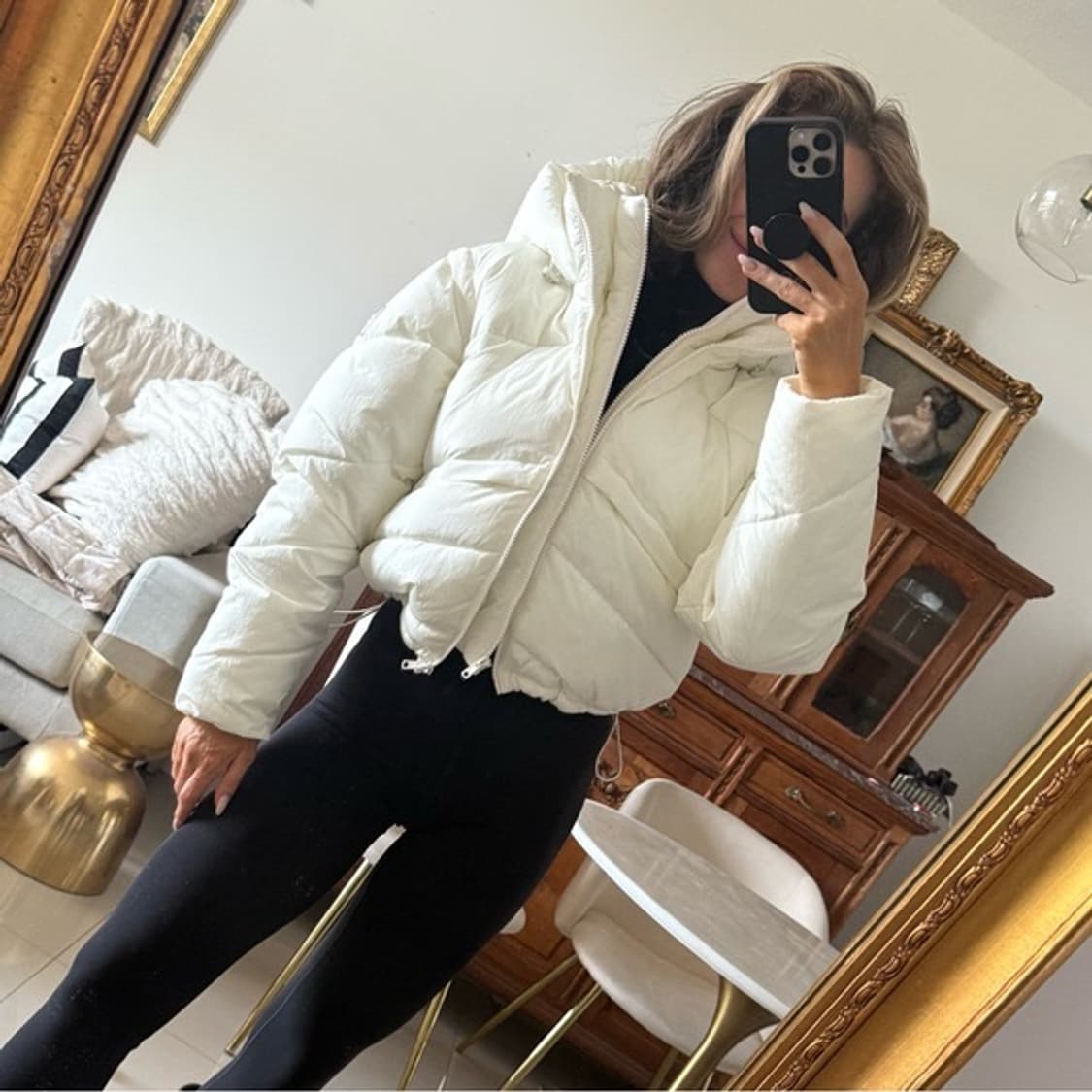 알로 요가 glacier puffer ivory xs 새제품 정가 40 상품이미지3
