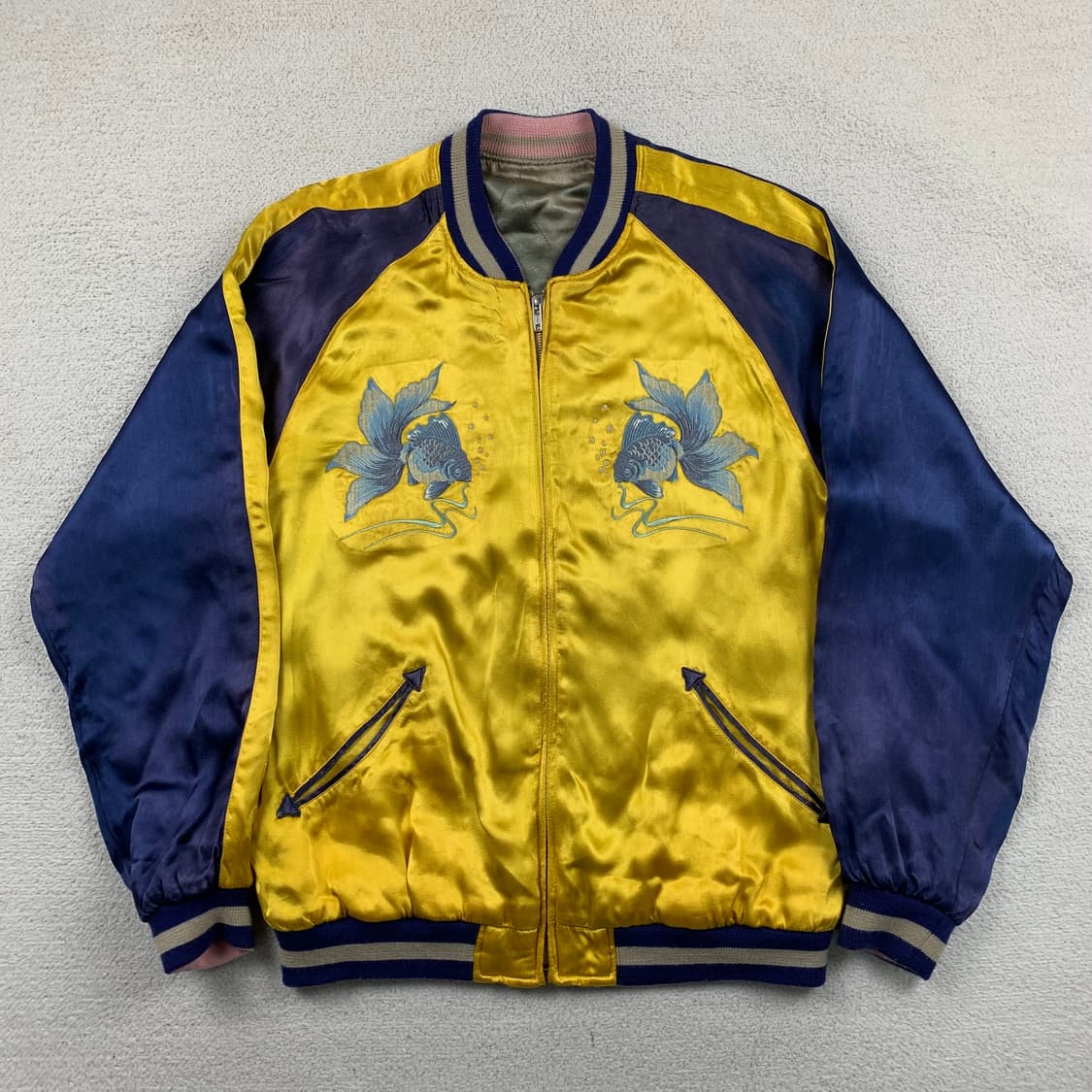 IOLANI 일본 빈티지 금붕어 스카쟌 자켓 상품이미지1