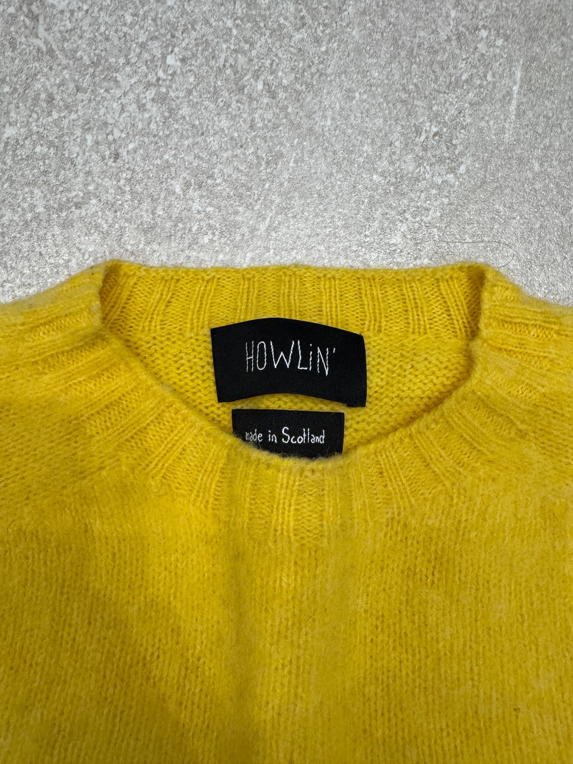 HOWLIN 하울린 쉐기독 니트 L 옐로우 노랑 상품이미지1