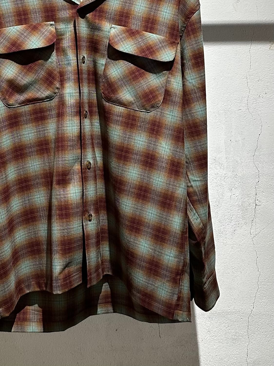 Beams Rayon On Bray Check Shirt 상품이미지3