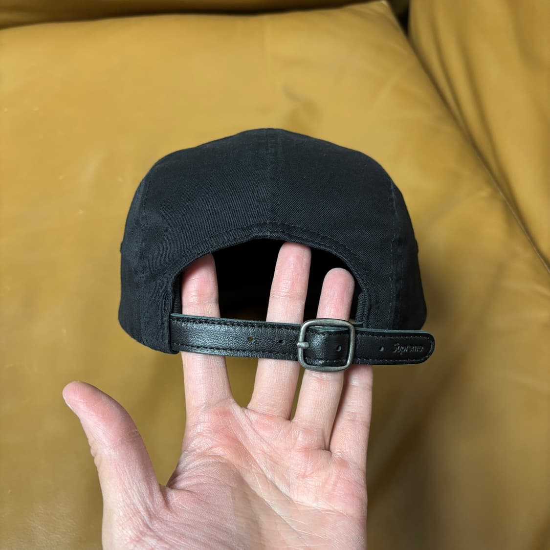 슈프림 캠프캡 모자 박스로고 블랙 상품이미지7