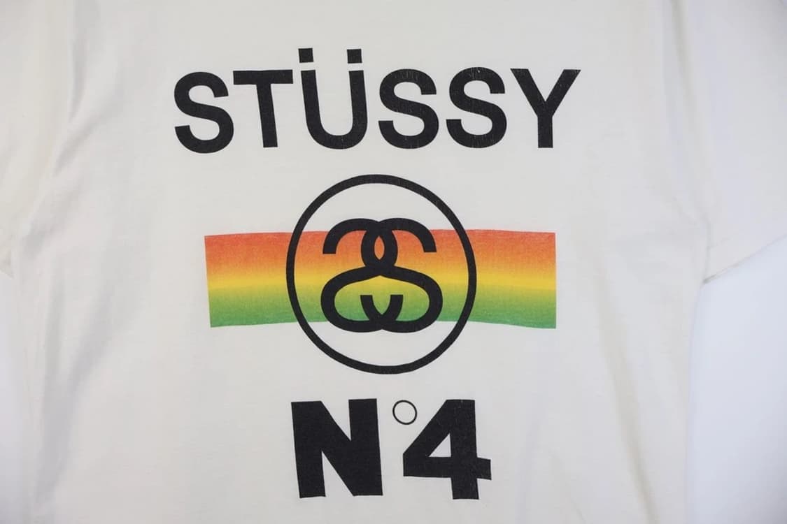 Stussy No.4 Fade Tee White 상품이미지5