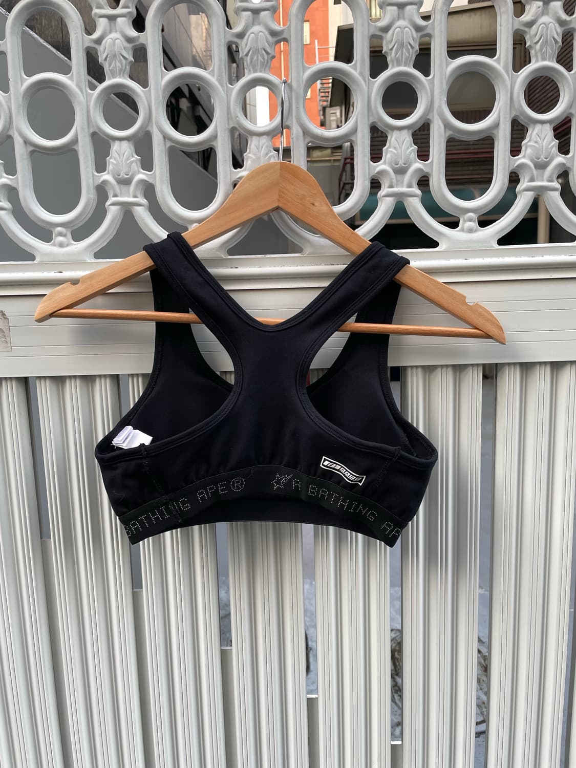 (빈티지)레어 Bape 베이프 로고밴딩 우먼스 레이서백 브라 탑 상품이미지3