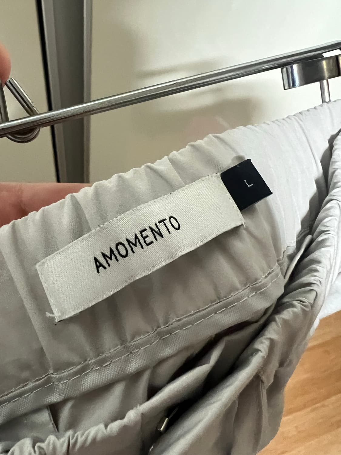 아모멘토 드로우스트링 나일론 팬츠 L 상품이미지3