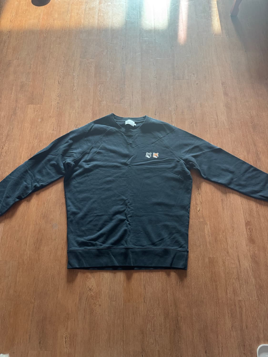 메종 키츠네 더블 폭스 헤드 패치 클래식 스웨트셔츠 앤트러사이트 XXL 상품이미지2