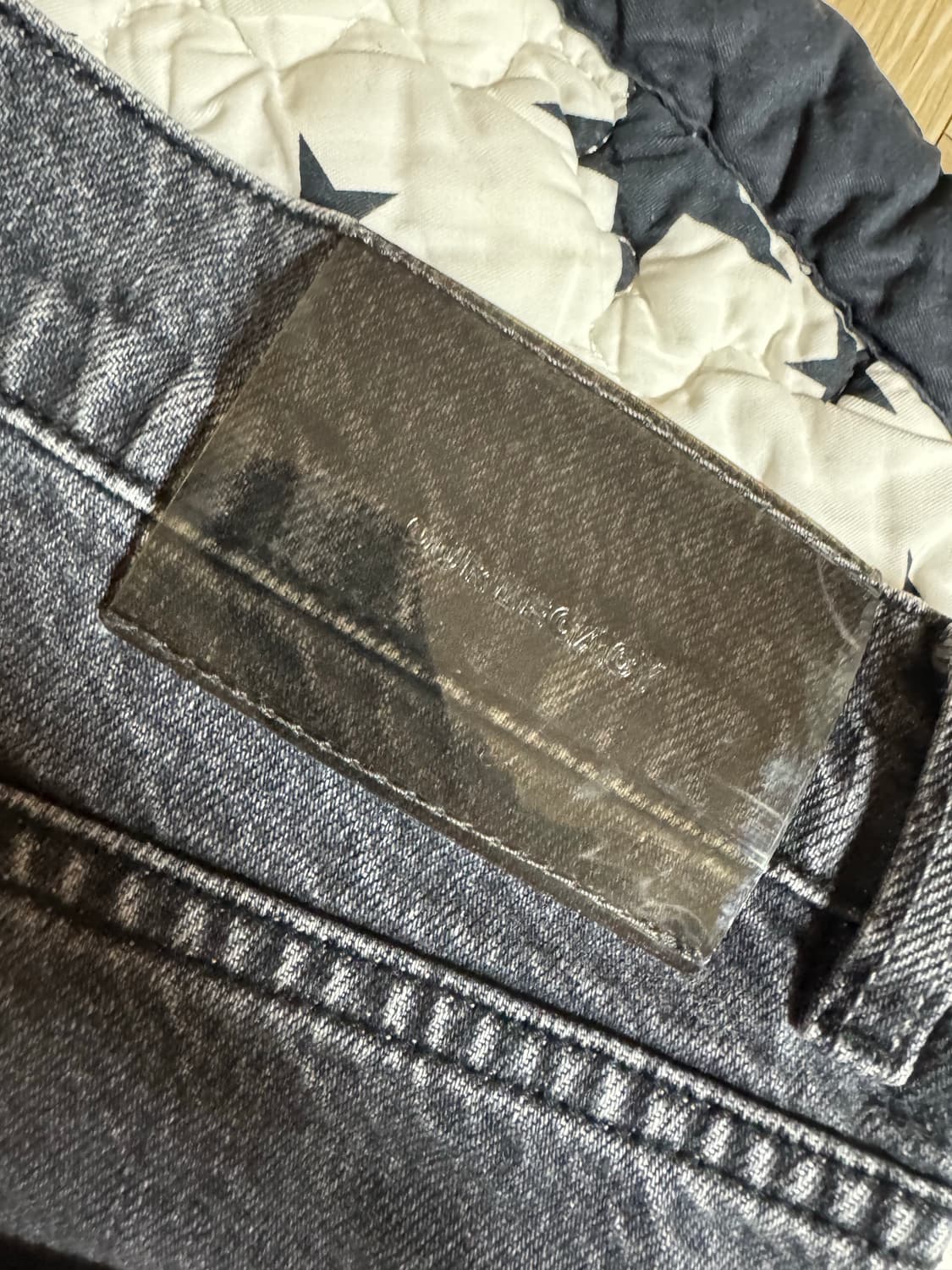 아워레가시 써드컷 슬래시 데님 블랙 상품이미지3