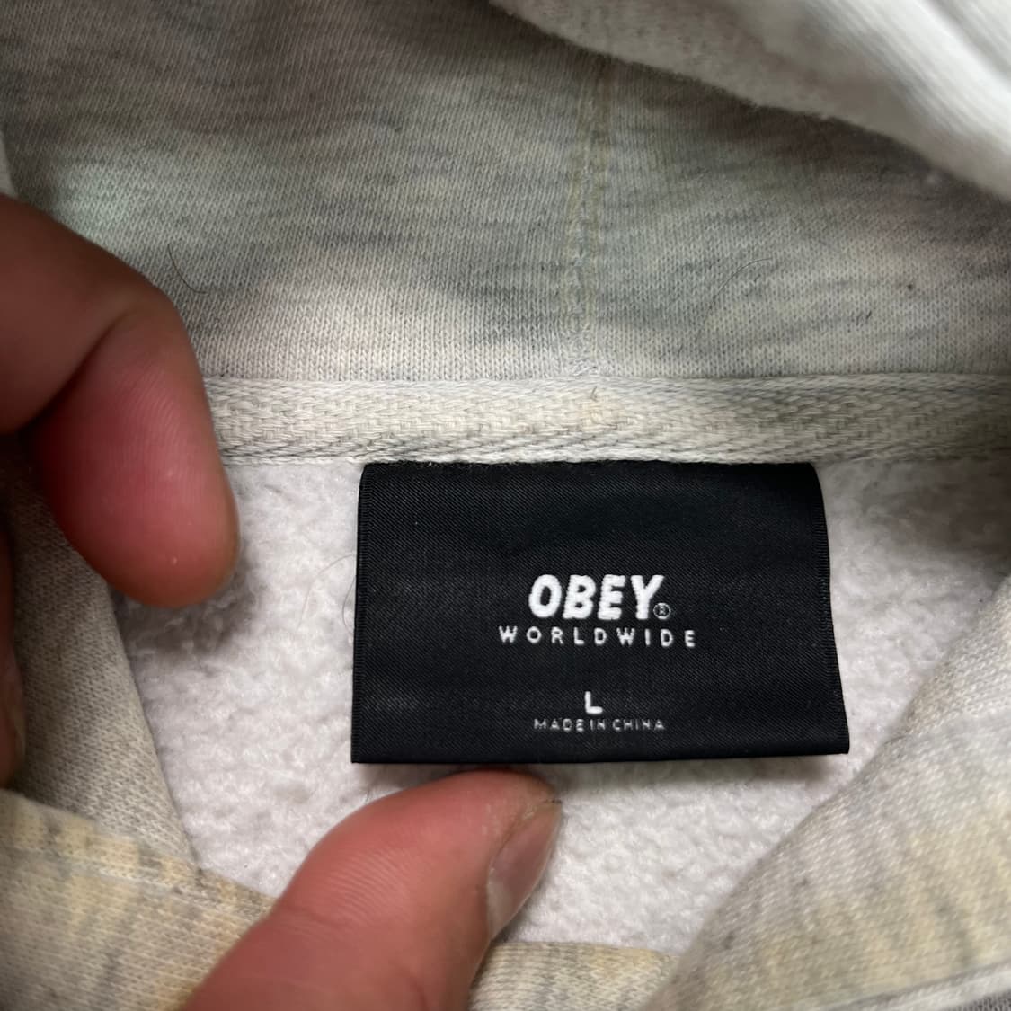 105 오베이 빅로고 후드티 상품이미지3